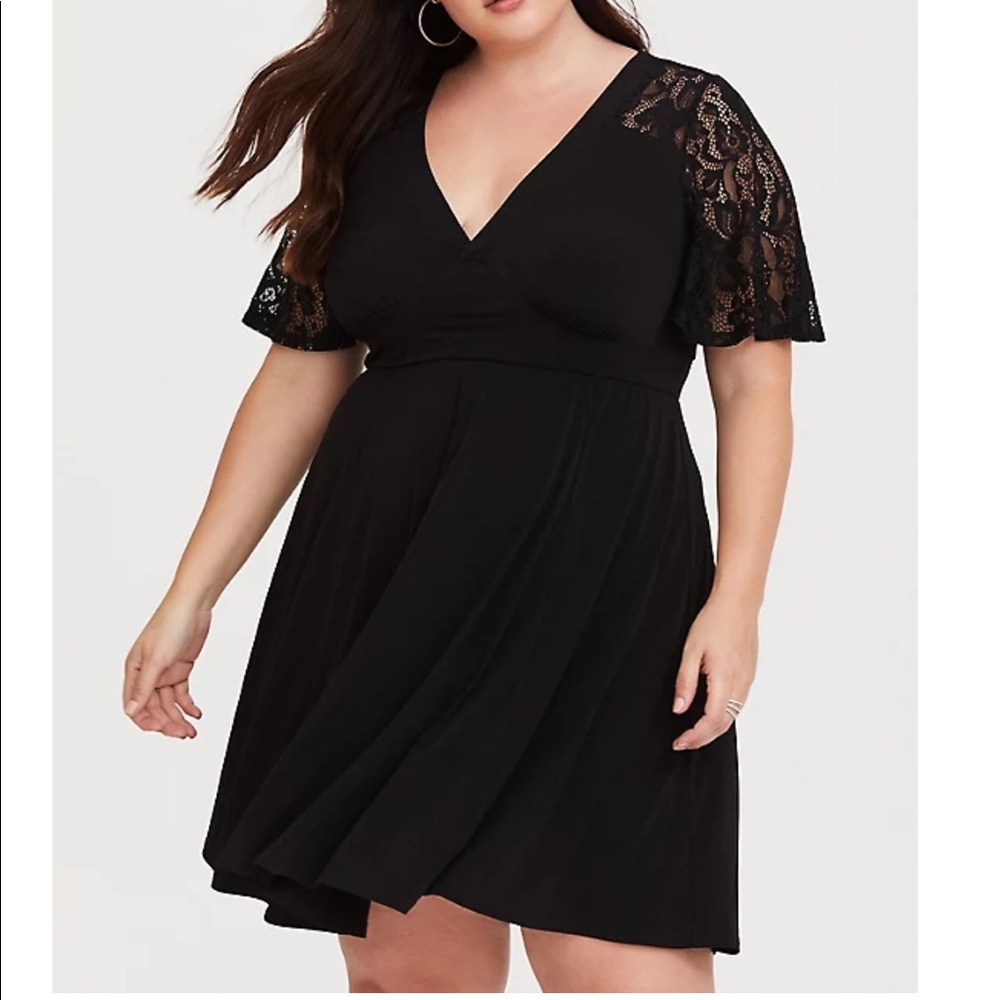 NWOT - Torrid Black Skater Dress